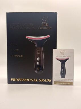 D24K Cosmetics Neck Lifting Beauty Device LED & EMS MSRP $3000 NIB